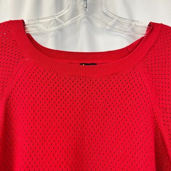 Lee Womens Multicolor Long Slit Sleeve Round Neck Perforated Top Size XL - Picture 5 of 10